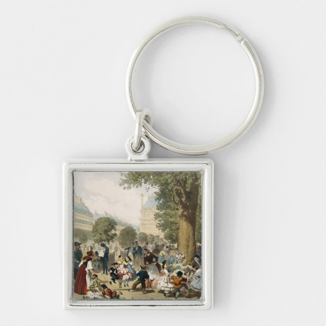 The Tuileries, 1856 Keychain (Front)