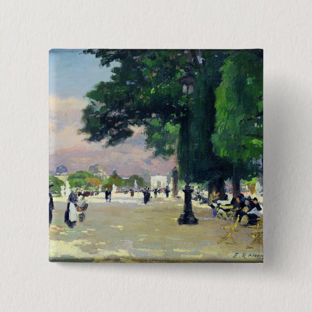 The Tuileries Pinback Button (Front)