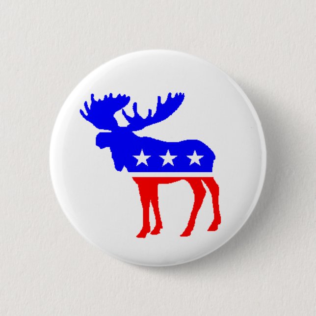 The Tuke Party Moose Button (Front)