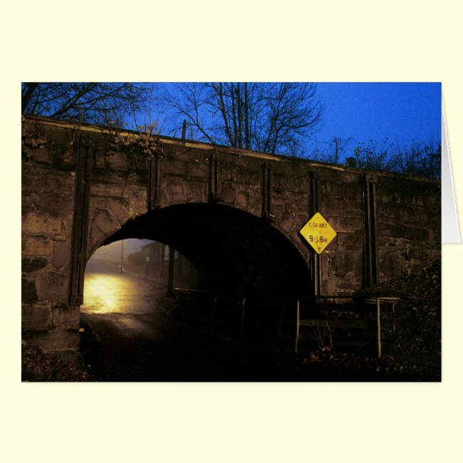 The Tunnel I - Magical World Beyond Tunnel Arch Greeting Cards