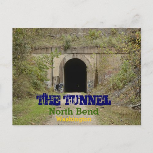 The Tunnel North Bend Washington Postcard