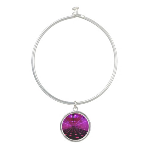 The Tunnel Of Love Bangle Bracelet With Round Char
