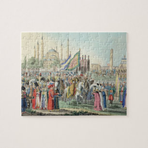 The Turkish Sultan reviewing his Janissaries (engr Jigsaw Puzzle