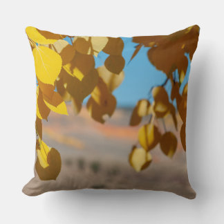 The Turning of the Aspens in Crested Butte Throw Pillow