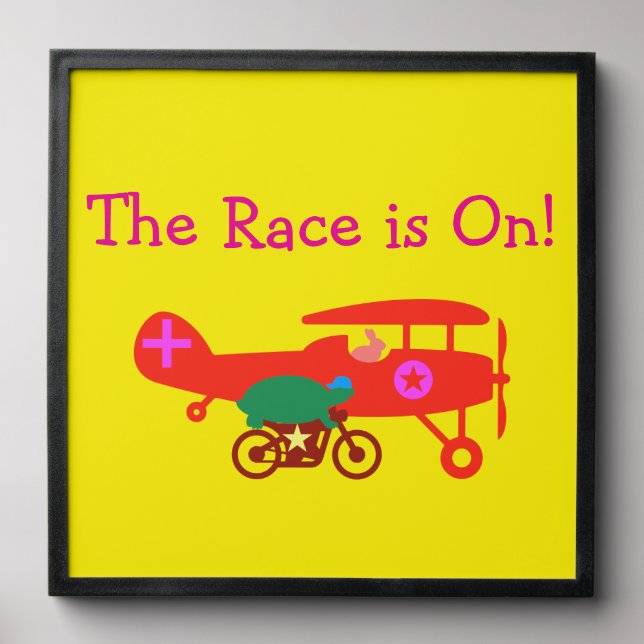 The Turtle and the Hare Peel And Stick Photo Tile (Front Set)