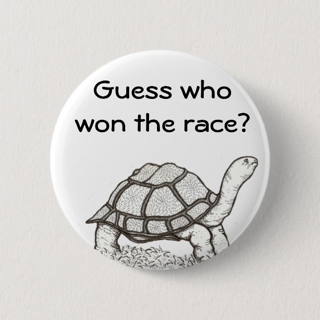 The Turtle Won Badge Button (Front)