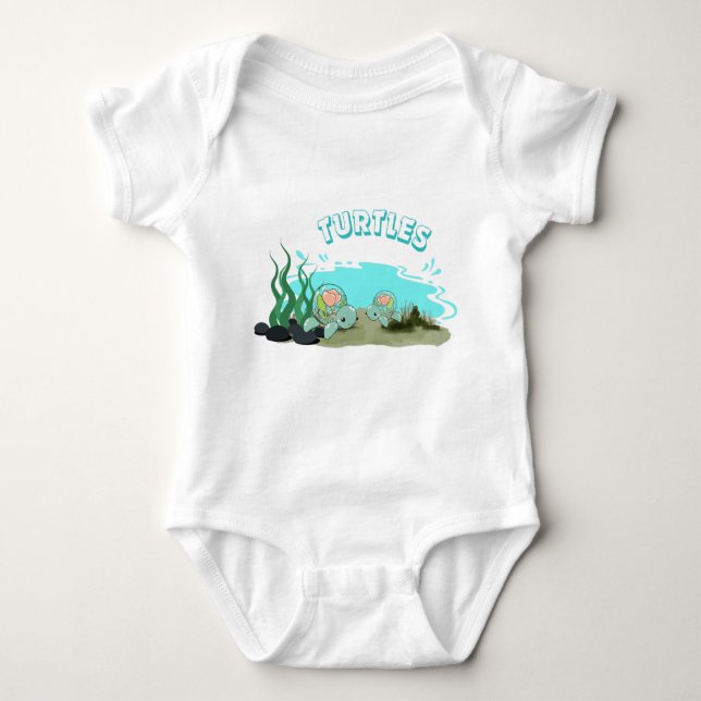 The Turtles Baby Bodysuit (Front)
