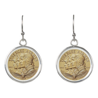 The Tuskegee Airmen COIN Earrings