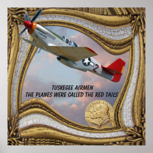The Tuskegee Airmen-RED TAILS Poster