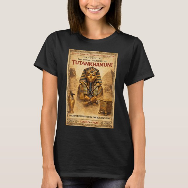 The "Tutankhamun 1925" Exhibition Poster T-Shirt (Front)