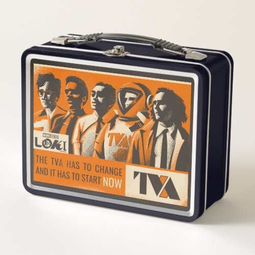 The TVA Has To Change Loki Quote Graphic Metal Lunch Box