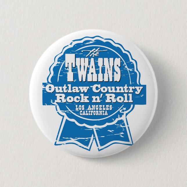 The TWAINS beer drinkin' button! Button (Front)