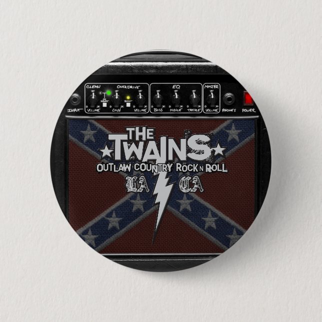 The TWAINS Dixie Amp Button! Button (Front)