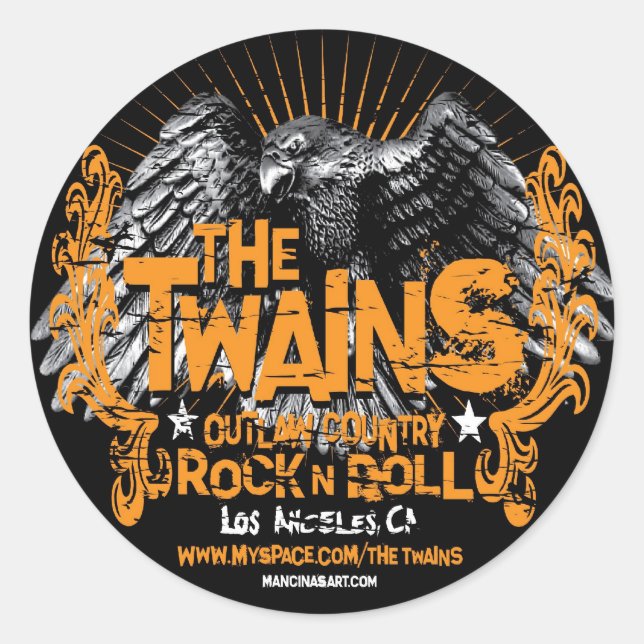The TWAINS Eagle Stickers (Front)