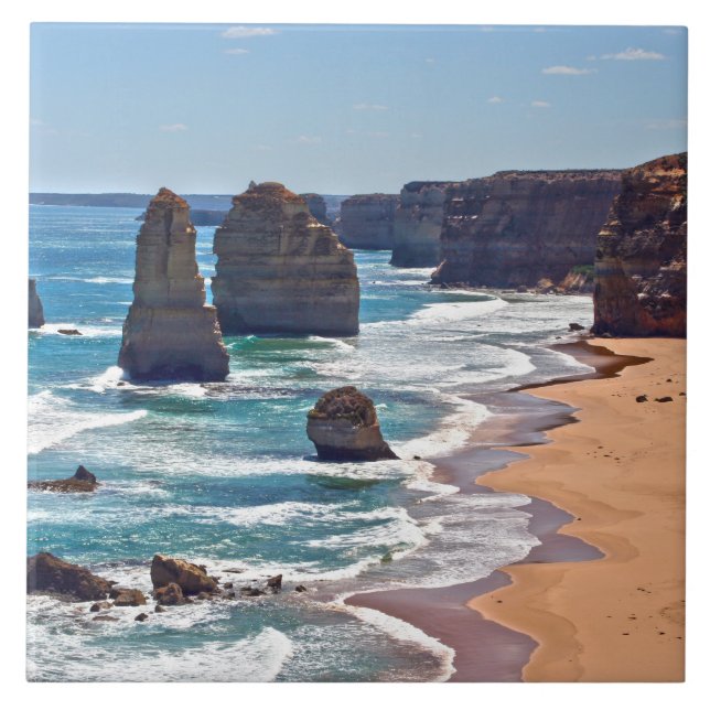 The Twelve Apostles, Victoria, Australia Ceramic Tile (Front)