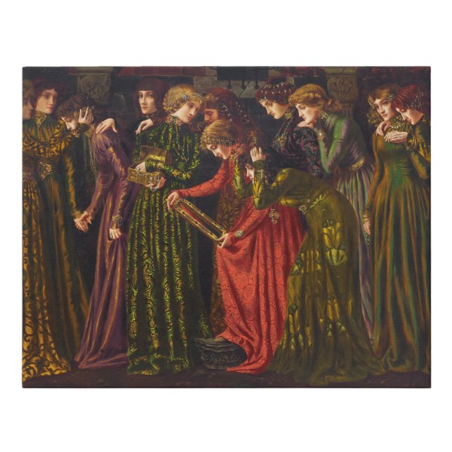 The Twelve Dancing Princesses by Gustave Stevens Faux Canvas Print (Front)