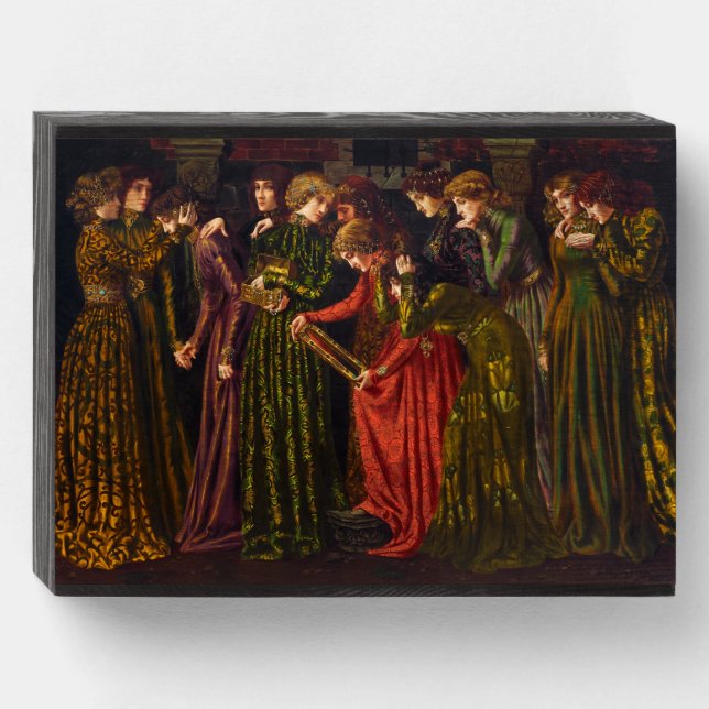The Twelve Dancing Princesses by Gustave Stevens Wooden Box Sign (Front Horizontal)