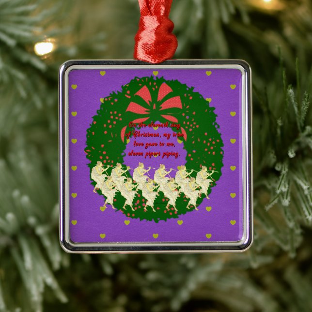 The Twelve Days of Christmas Collection: Day 11 Metal Ornament (Tree)