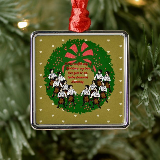 The Twelve Days of Christmas Collection: Day 12 Metal Ornament (Tree)