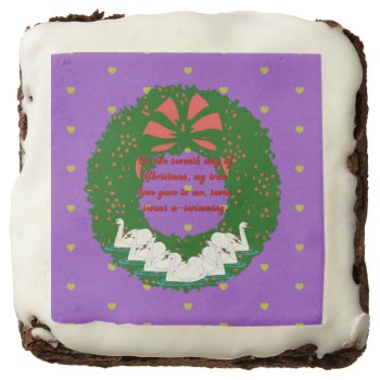 The Twelve Days Of Christmas Collection: Day Seven Chocolate Brownie by CreativeMastermind at Zazzle