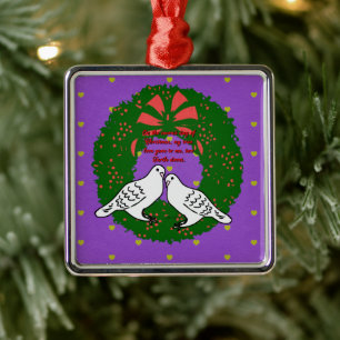 The Twelve Days of Christmas Collection: Day Two Metal Ornament