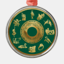 The Twelve Days of Christmas Green