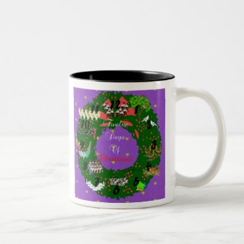 The Twelve Days Of Christmas Two-tone Coffee Mug by CreativeMastermind at Zazzle