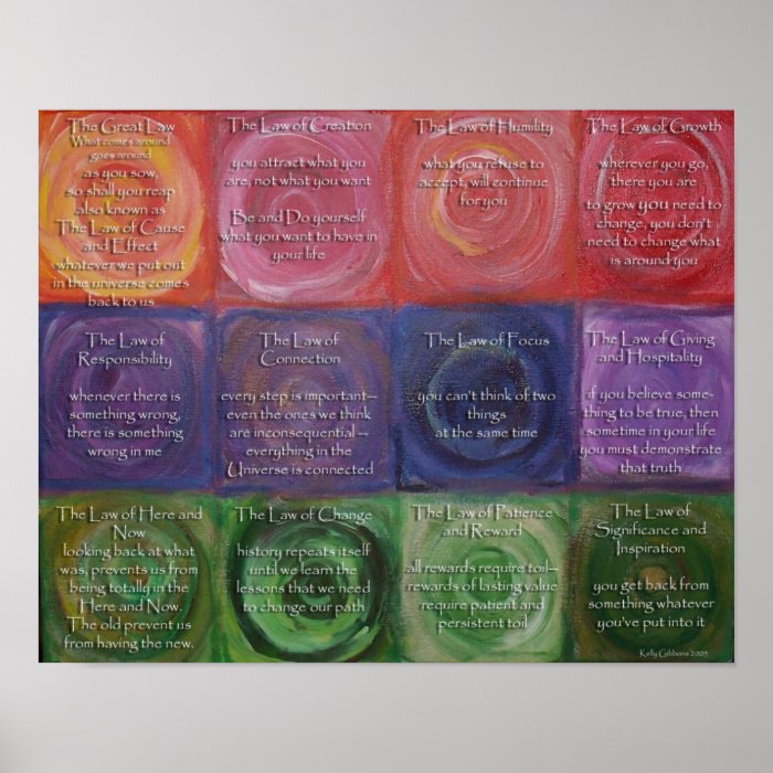 The Twelve Laws of Karma Poster