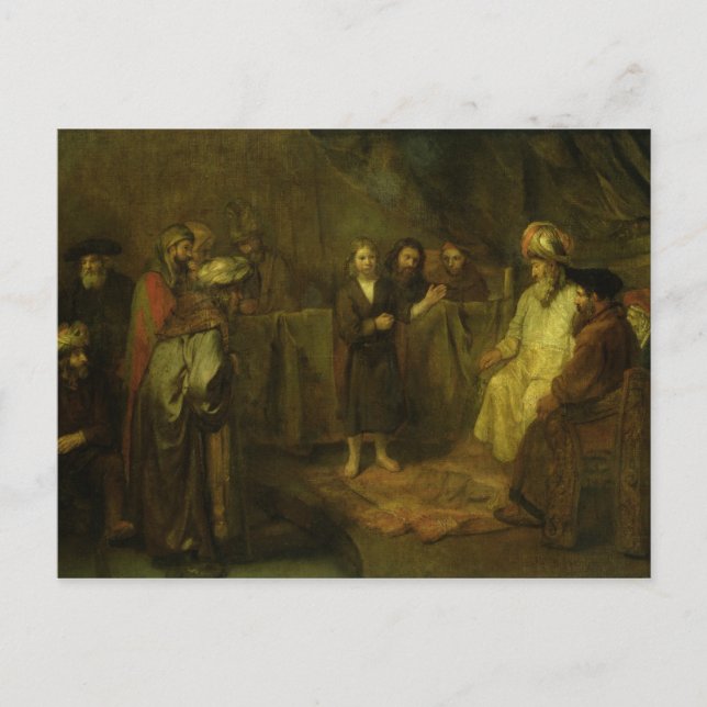 The Twelve Year Old Jesus in front of the Postcard (Front)