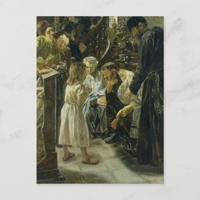 The Twelve-Year-Old Jesus in the Temple, 1879 Postcard (Front)