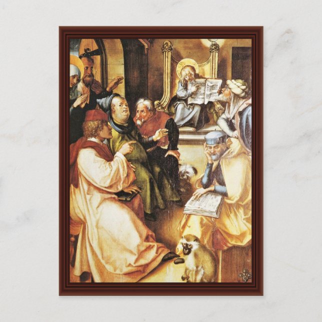 The Twelve Year Old Jesus In The Temple Postcard (Front)