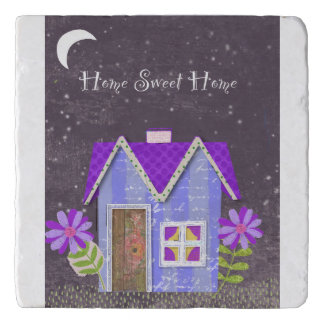 The Twilight Garden (Periwinkle & Indigo) Trivet