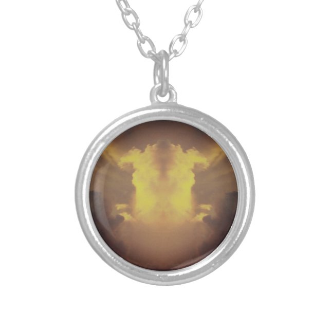 The Twin Flame of Life (1) Silver Plated Necklace (Front)