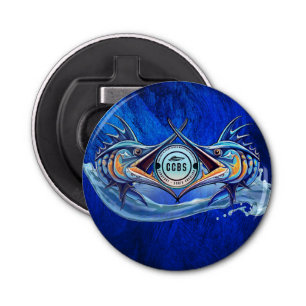 The Twin Marlin Button Bottle Opener