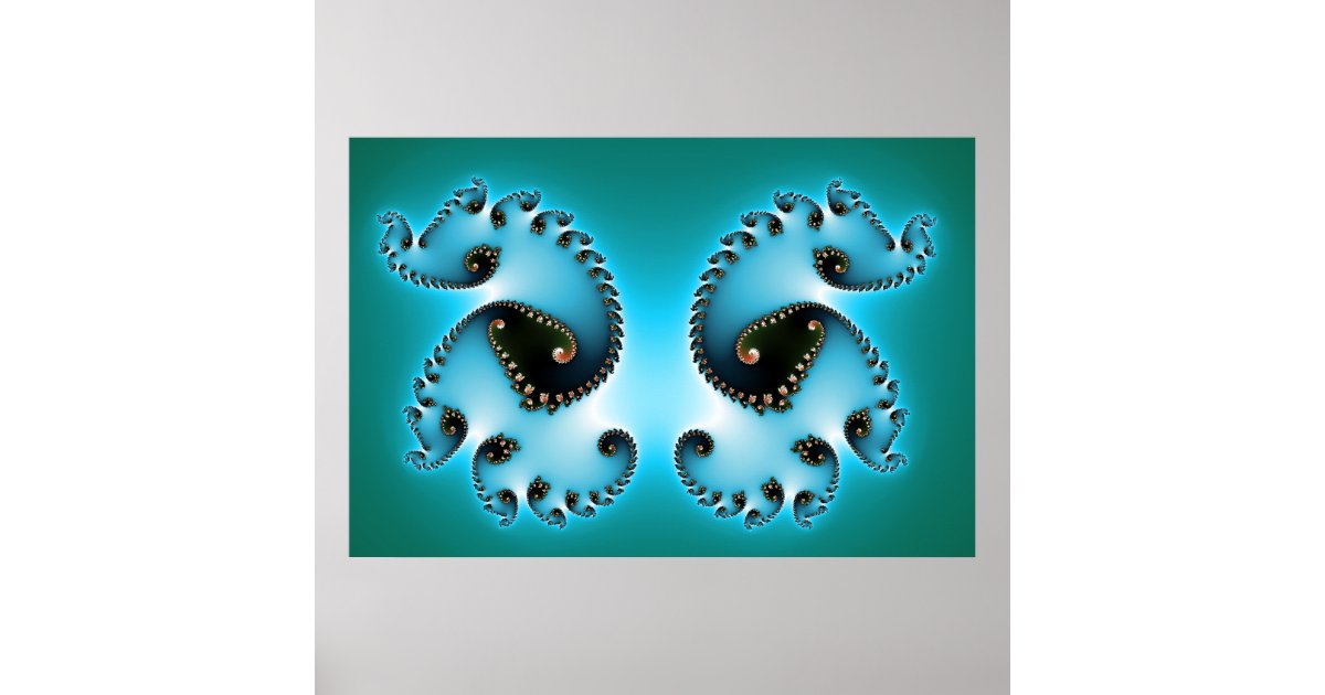 The twins Abstract Poster | Zazzle