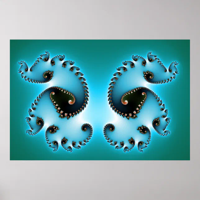The twins Abstract Poster | Zazzle
