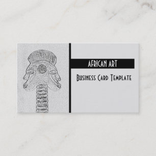 The Twins African Art Tribal Business Card