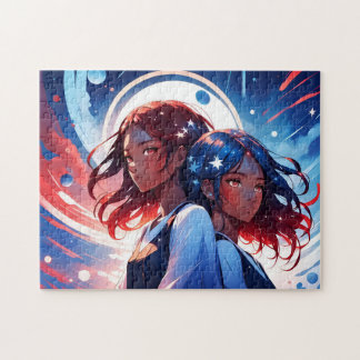 The Twins: Gemini Zodiac Sign Jigsaw Puzzle