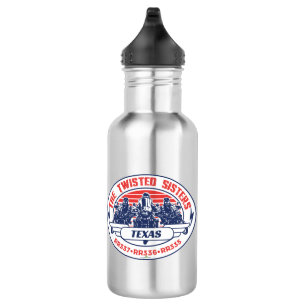 The Twisted Sisters Texas USA Motorcycle 01 Stainless Steel Water Bottle