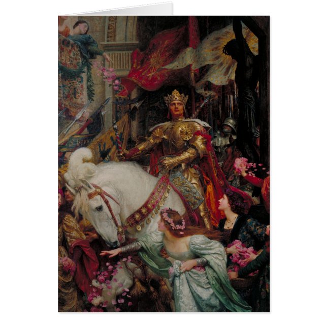 The Two Crowns by Sir Frank Bernard Dicksee Cards (Front)
