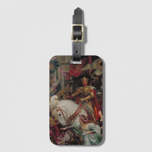 The Two Crowns by Sir Frank Bernard Dicksee Luggage Tag