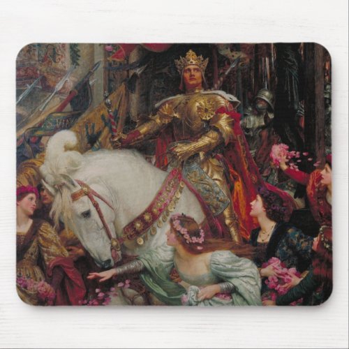 The Two Crowns by Sir Frank Bernard Dicksee Mouse Pad