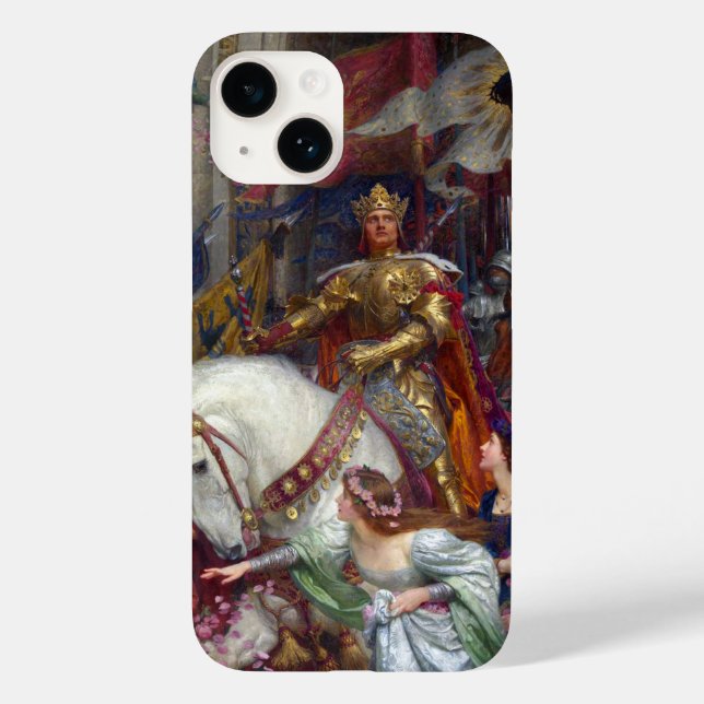 The Two Crowns c. 1900 by Sir Frank Dicksee Case-Mate iPhone Case (Back)