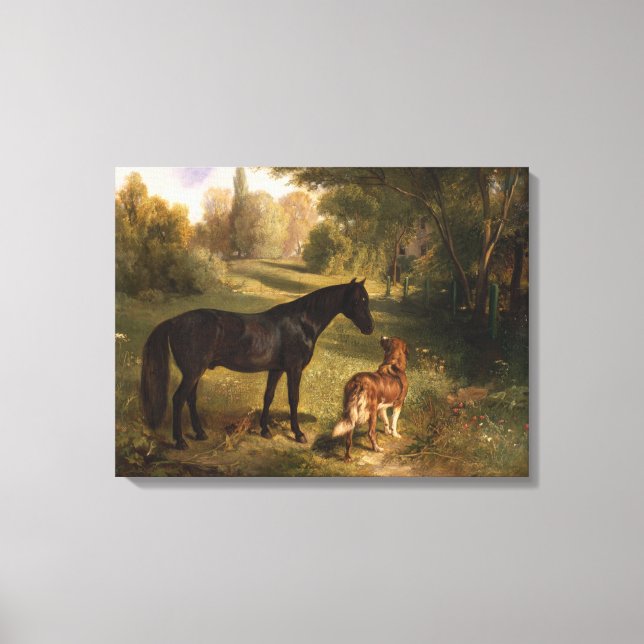 The two friends canvas print (Front)