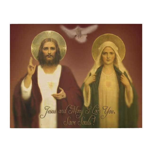 THE TWO HEARTS BY EKLEKTIX, WOOD WALL DECOR (Front)