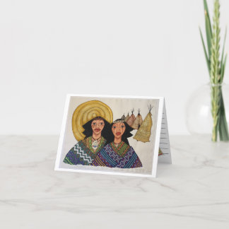 The two indians colorful Note Card