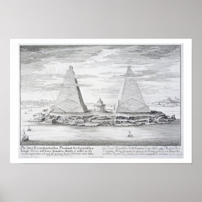 The Two Pyramids of Moeris, King of Egypt and his Poster (Front)