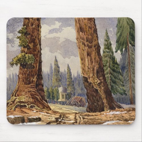 The Two Sentinels at the Grove of Big Trees Mouse Pad