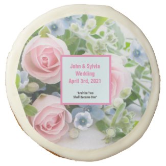 The Two Shall Become One Wedding Theme  Sugar Cookie