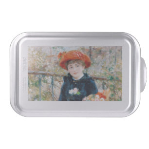 The Two Sisters, On the Terrace Auguste Renoir Cake Pan